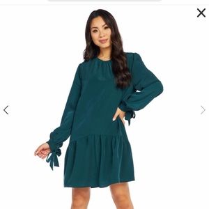 Mud Pie Green Flounce Dress